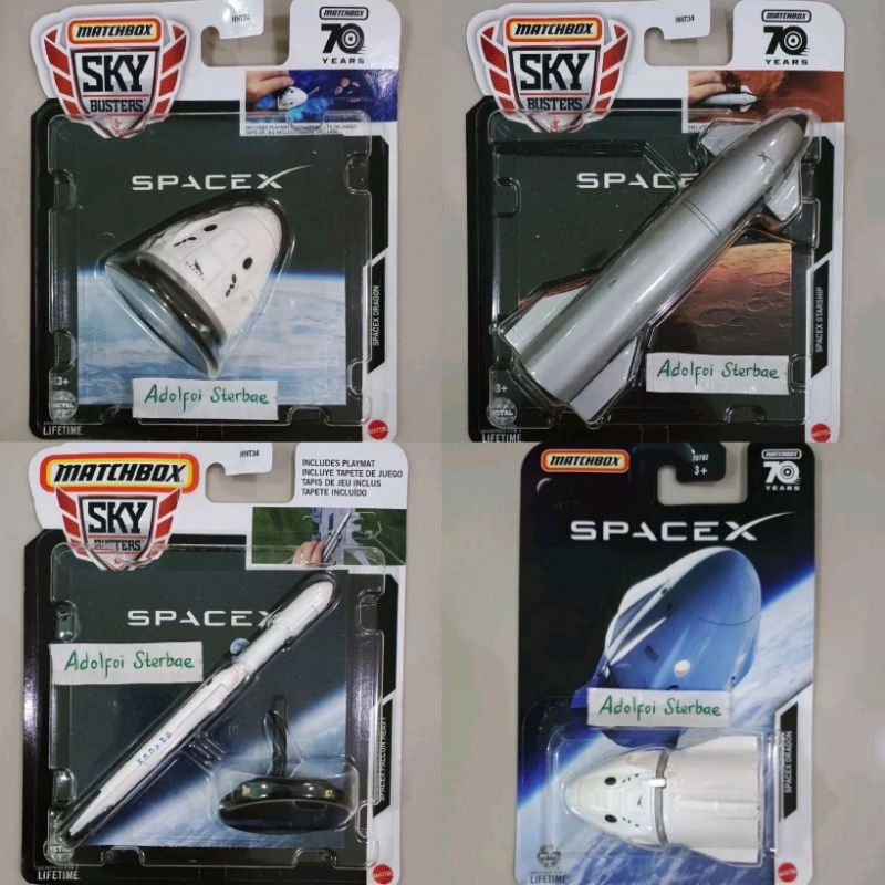 Matchbox spacex dragon space 70 years edition nasa space plane space x ...