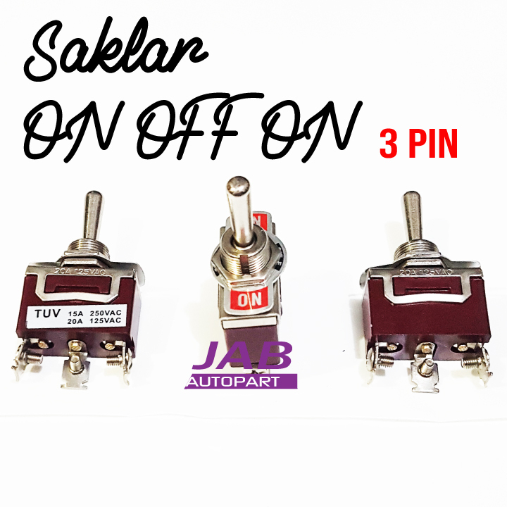 3 Pin IRON ON OFF ON SWITCH / SWITCH | Shopee Malaysia