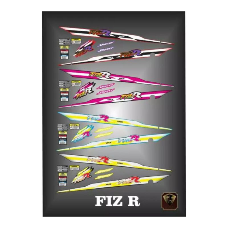 Yamaha FIZ R Simple Variation And Lamination STRIPING DECAL Stickers ...