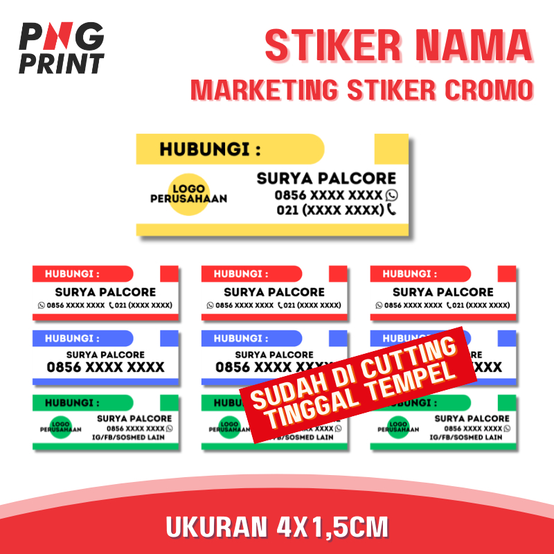 Print/custom Sticker Full Color Name Label Sticker for Marketing Sales ...
