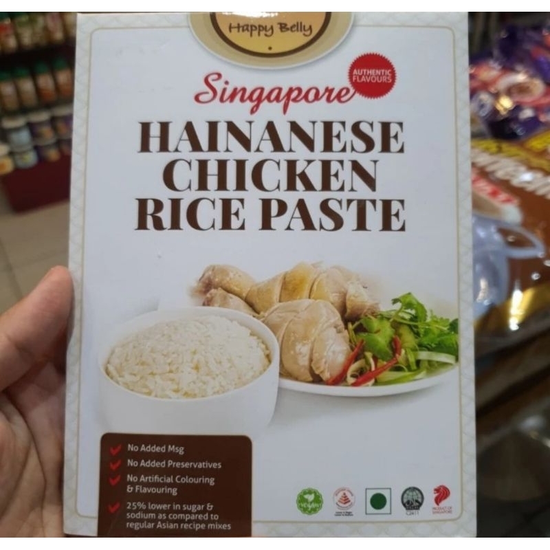 Happy belly hainanese chicken rice paste instant seasoning hinam ...