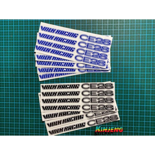 Sticker RIM RAYS VOLK RACING CE28 8PCS | Shopee Malaysia