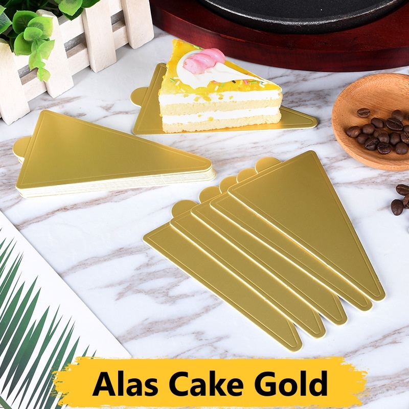 NORDEN - GOLD TRIANGLE CAKE BASE - Mini CAKE Slice Cakeboard Triangle ...