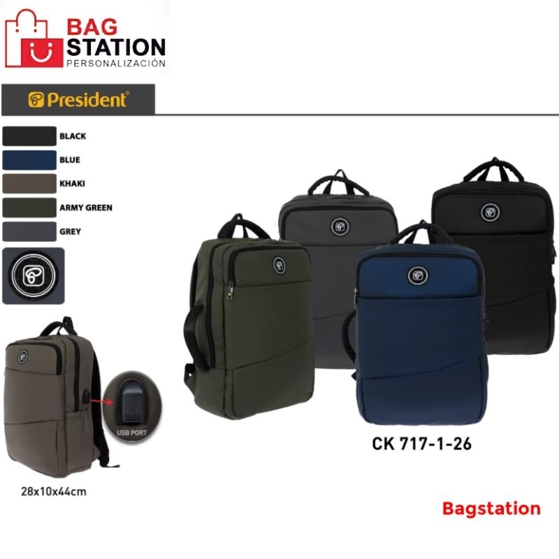 ORIGINAL USB PRESIDENT BACKPACK LAPTOP BACKPACK SCHOOL BAG COLLEGE BAG ...