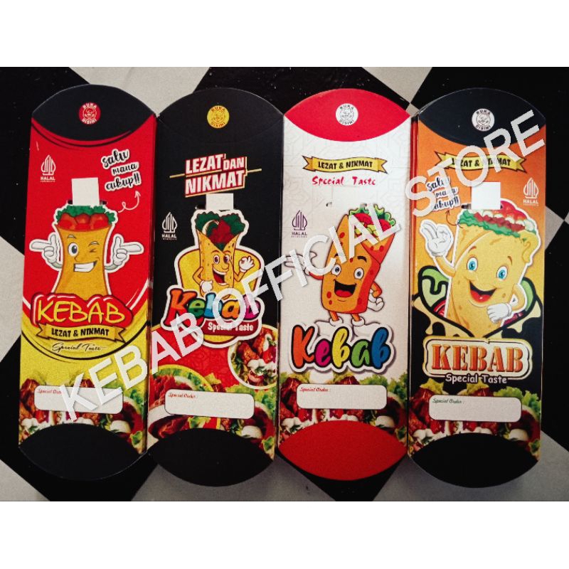 Kebab box contains 100 pull sheets measuring 24x9 cm | Shopee Malaysia