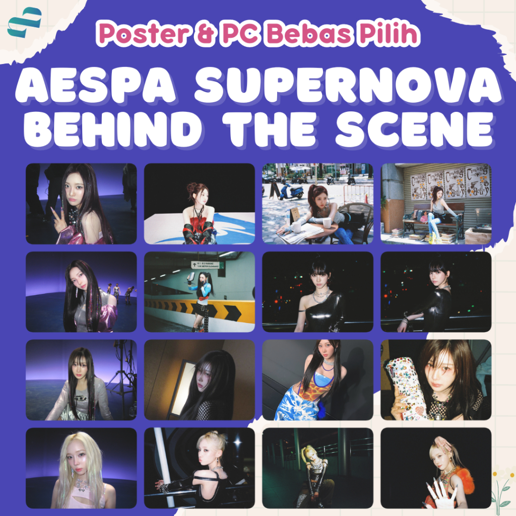 AESPA Supernova Behind The Scenes Poster | Kpop Poster A4 A5 A6 ...