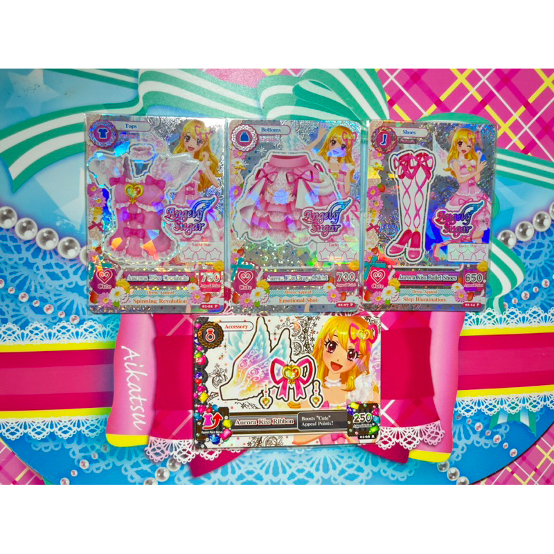 Original Aikatsu Card Aurora Kiss Coord Angely Sugar Ichigo Hoshimiya ...