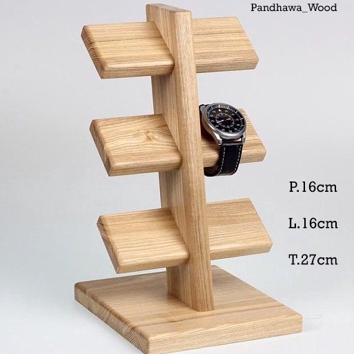 KAYU Code K12F Wooden Shelf Stand Watch Stand Rack Holder Watch ...