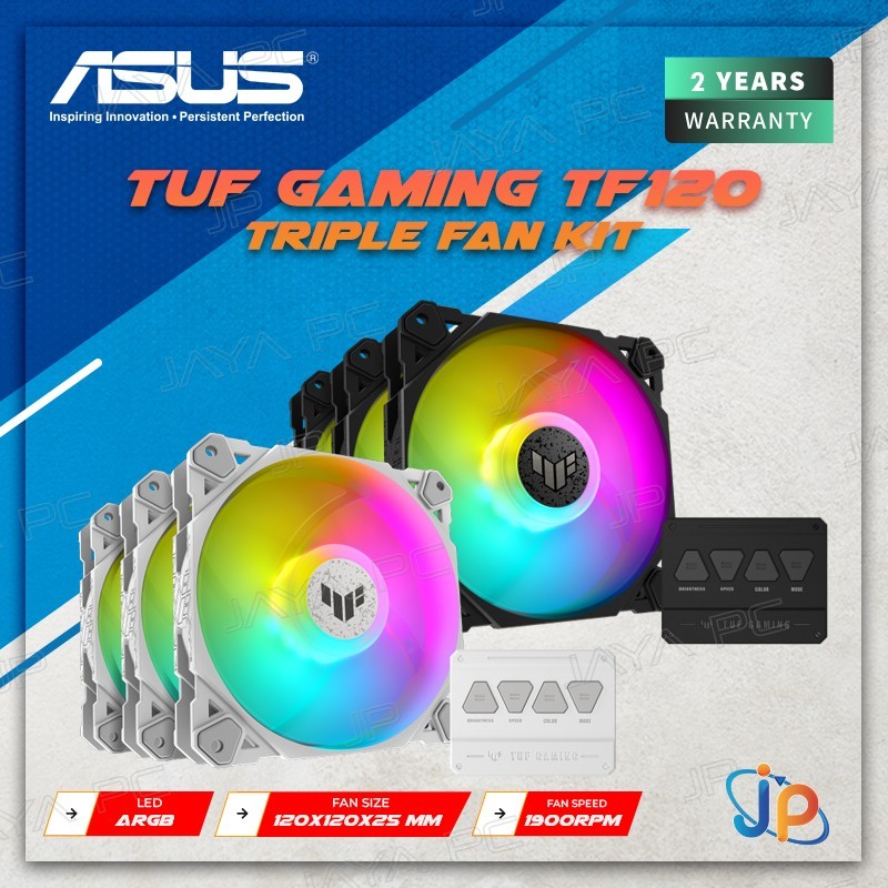 Asus TUF Gaming TF120 ARGB Cooler Fan Casing - Triple Fan Kit 3 In 1 ...