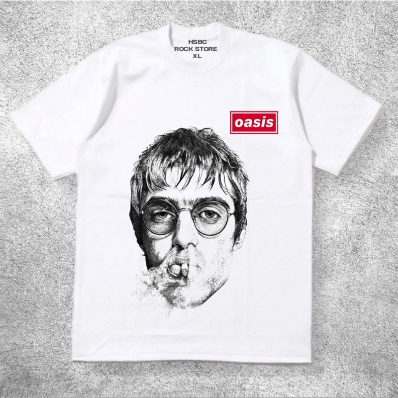 Oasis Liam Noel Gallagher Official Rock T-Shirt For Women – Skinny Fit Band Tee, 100% Cotton, Licensed Concert Merch