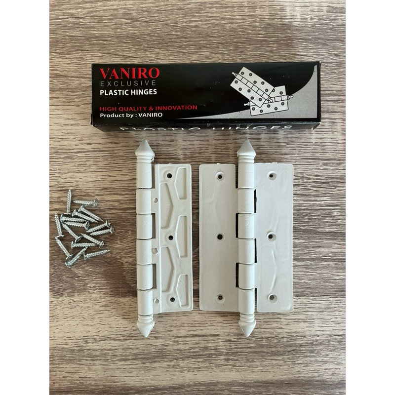 Vaniro White Pvc Plastic Bathroom Door Hinges | Vaniro Pvc Plastic ...