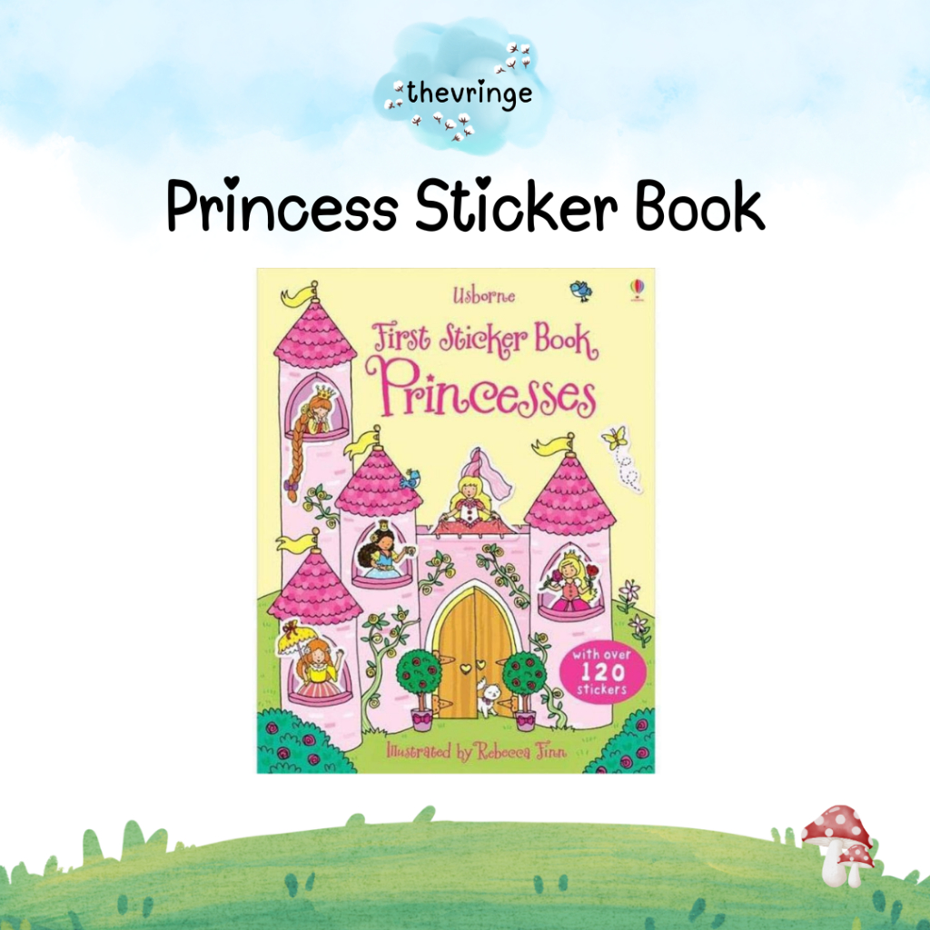 First sticker book Princesses Children's sticker book princess usborne ...