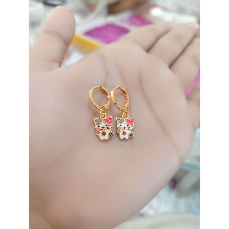 Gold plated children's earrings hotsell