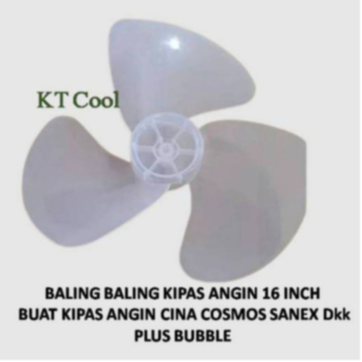 16 INCH FAN PROPELLER FOR CHINESE FAN COSMOS SANEX et al PLUS BUBBLE ...