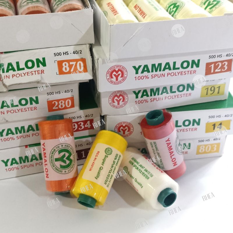 MERAH YAMALON sewing thread (Red-Yellow) | Shopee Malaysia