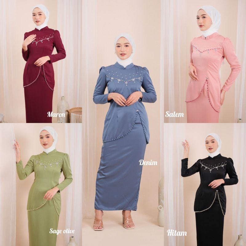 Felicia ONESET MELAYU VOL 2 BAJU KURUNG MALAYSIA SET ROK KURUNG ...
