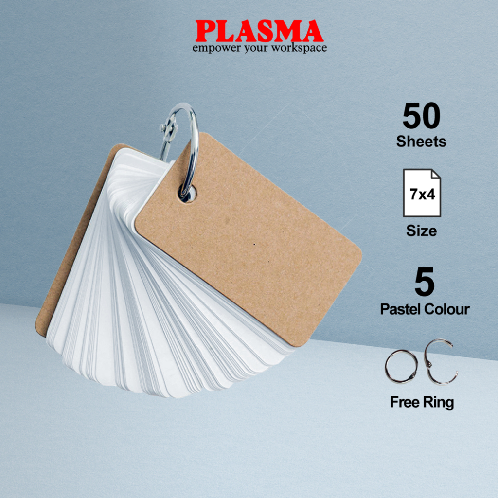 [50 Sheets] FLASH CARD Candy Color Notebook Mini Color Memopad note ...