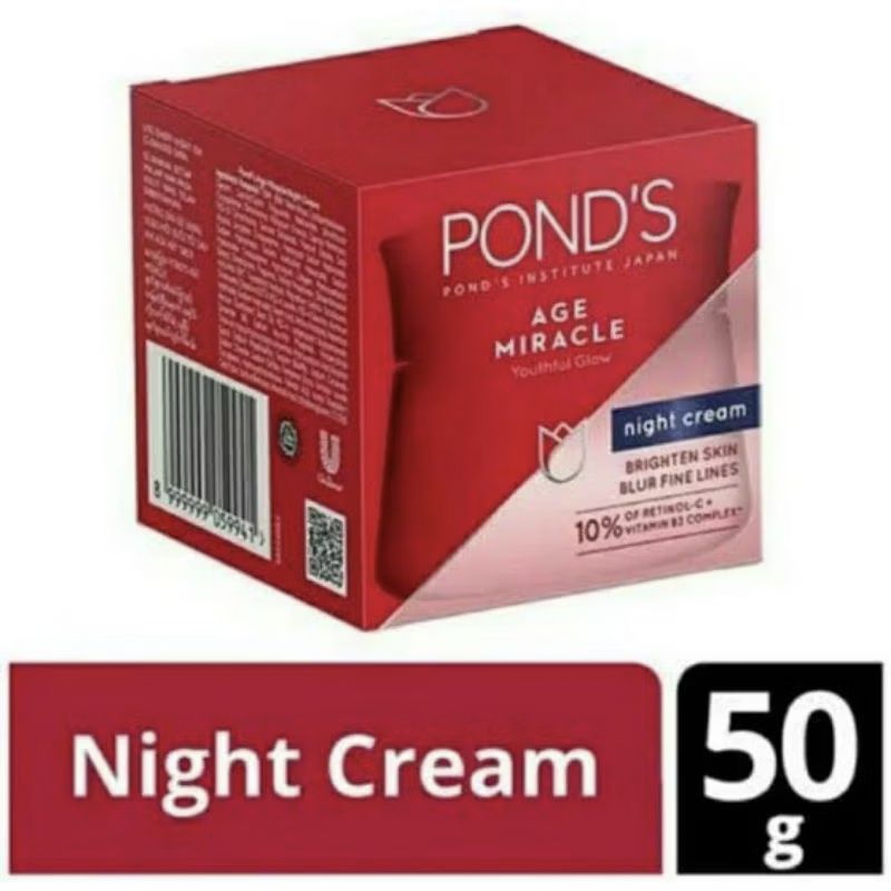MERAH Pond's age miracle night cream 50gr (Red) | Shopee Malaysia
