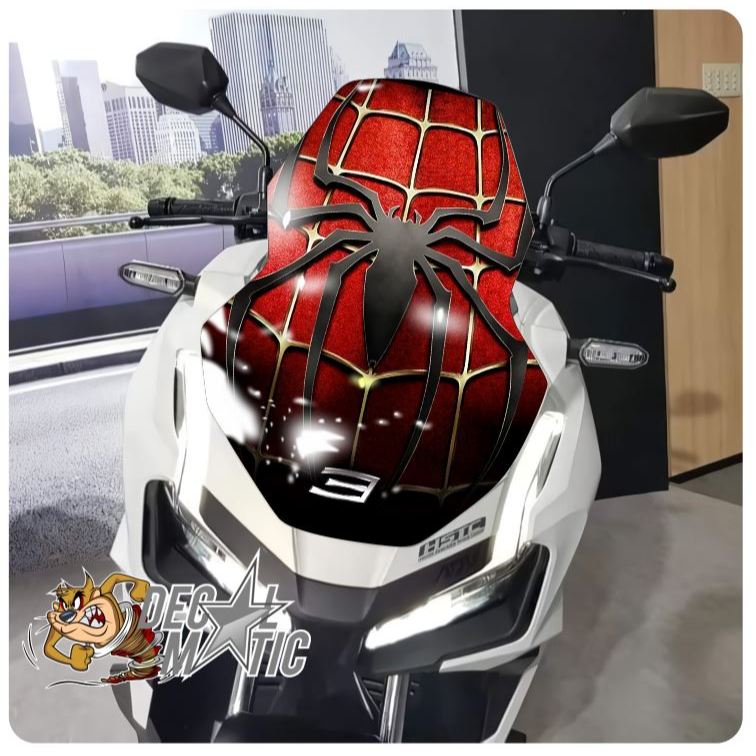 Winshield Sticker Visor decal/ ADV 150 ADV160 SPIDERMAN | Shopee Malaysia
