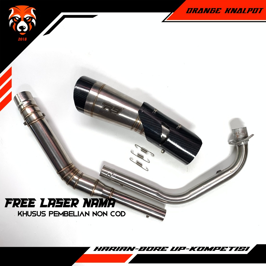 RACING R9 H2 EXHAUST VIXION SHIELD NINJA R15 CBR CB GSX SATRIA SONIC ...