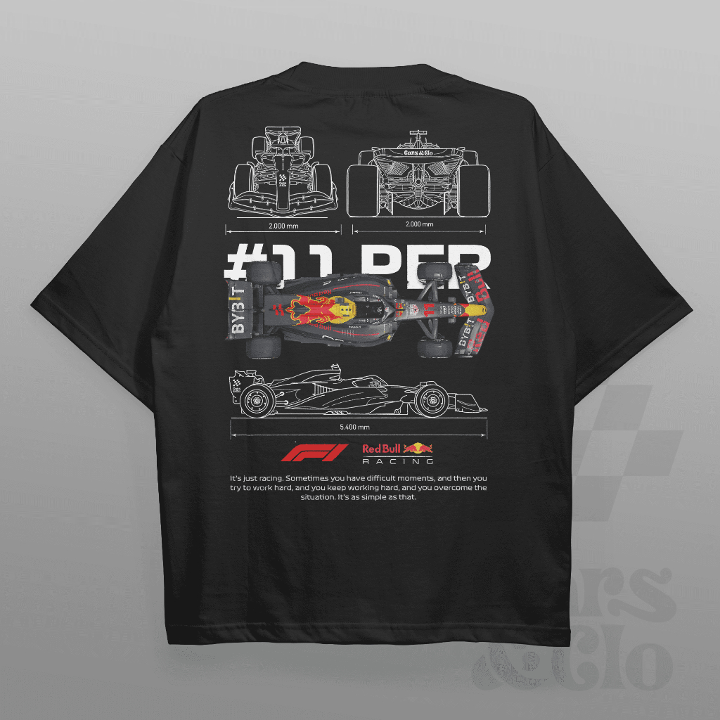 Cars and Clo - Oversized Black - F1 RedBull Blueprint T-Shirt | Shopee ...