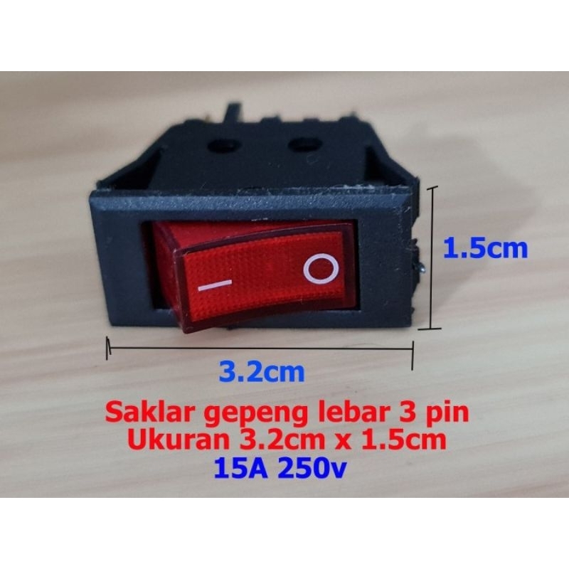 On OFF Rocker Switch 3 Pin Thick 3 foot Stabilizer Switch | Shopee Malaysia
