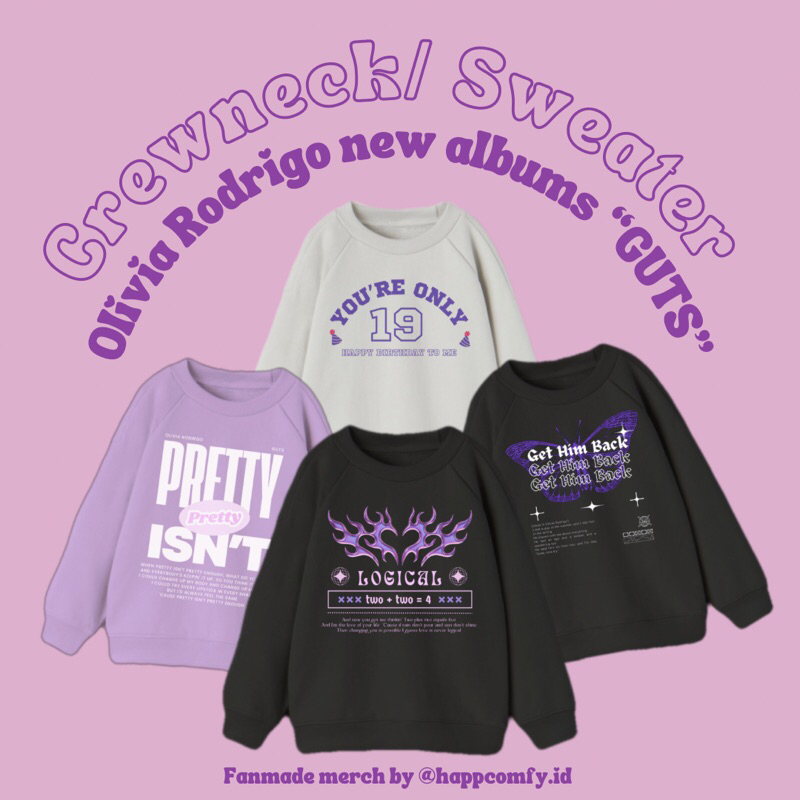 Olivia Rodrigo Tour Merch Fanmade Unisex Sweatshirt - Teeruto