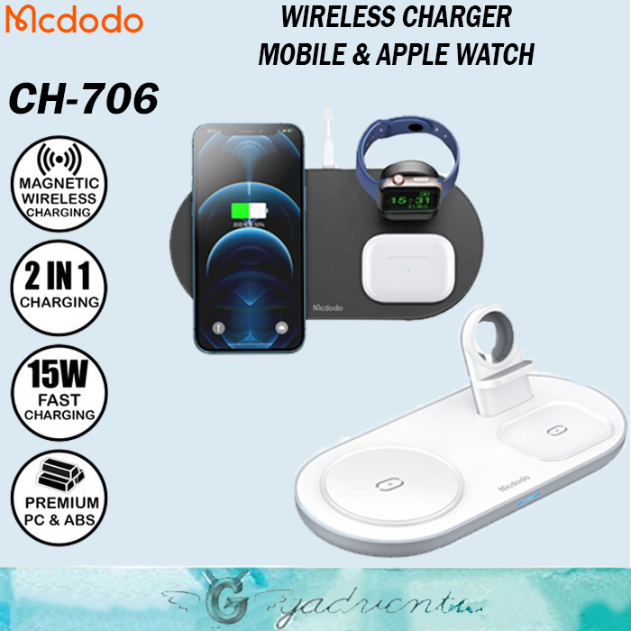 Mcdodo CH706 Wireless Charger Iphone 12 13 14 Pro Max Apple