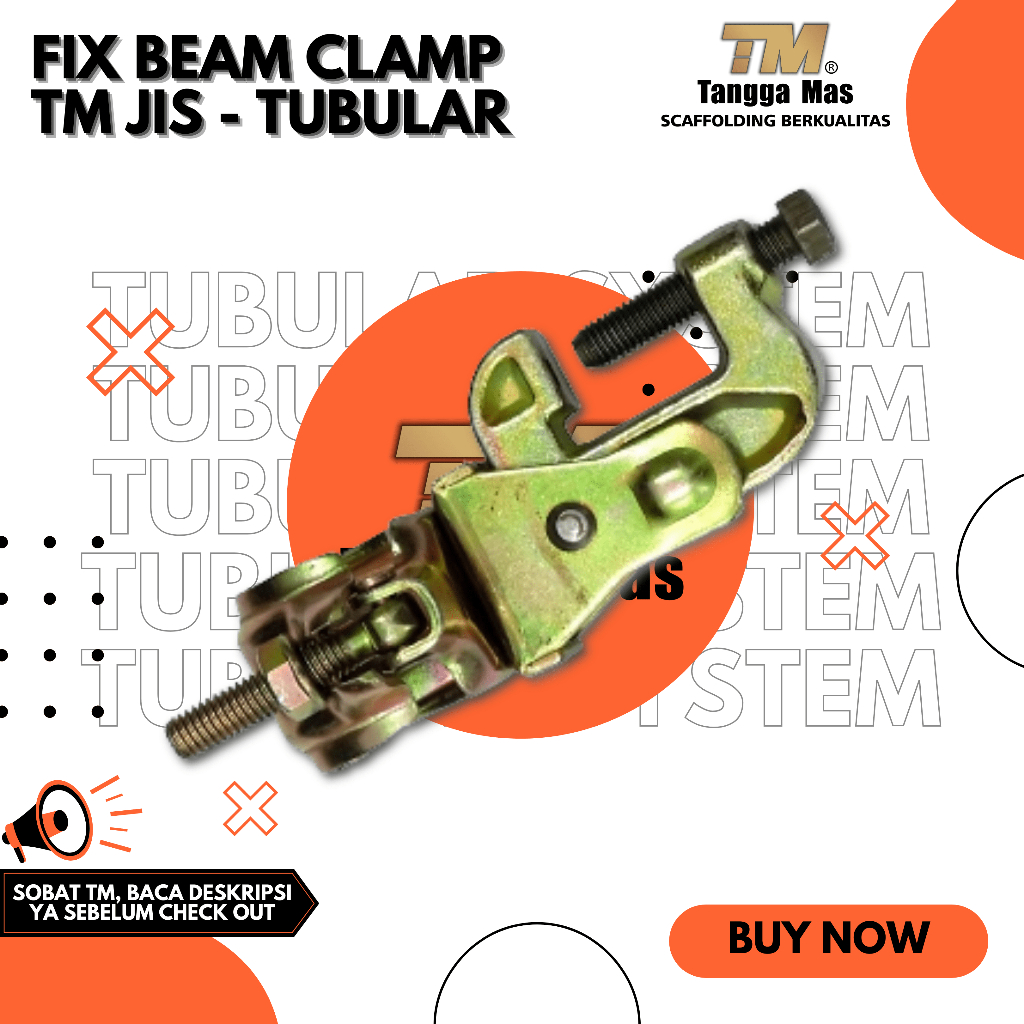 Fix & SWIVEL BEAM CLAMP STANDARD JIS For Pipe Type SCAFFOLDING/TUBULAR ...