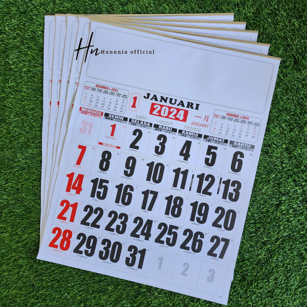 Jumbo Work Calendar/Big Wall Calendar In 2024 Shopee Malaysia