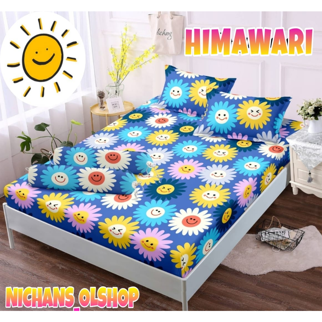 Aesthetic Sheets With EMOTICON SMILE HIMAWARI SUN FLOWER Motifs/ Korean