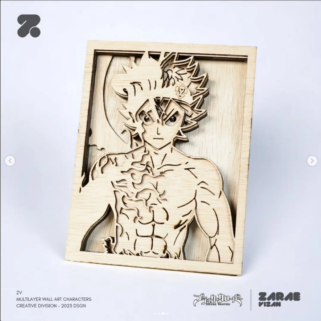 Asta Black Clover Multilayer Art Figure Table Display | Shopee Malaysia