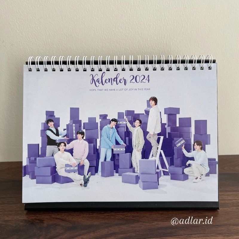 SINGLE BTS TABLE CALENDAR, PREMIUM QUALITY HARDCOVER BASE | Shopee Malaysia