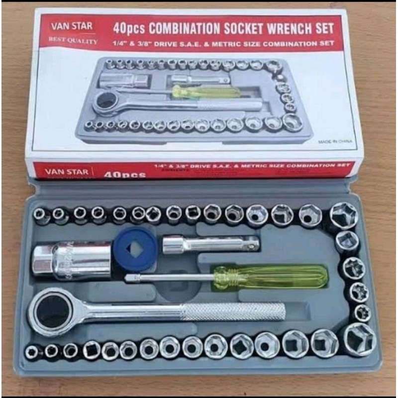 (SK) 40 IN 1 SOCKET KEY / SOCKET WRENCH SET + FREE BUBBLE WRAP | Shopee ...