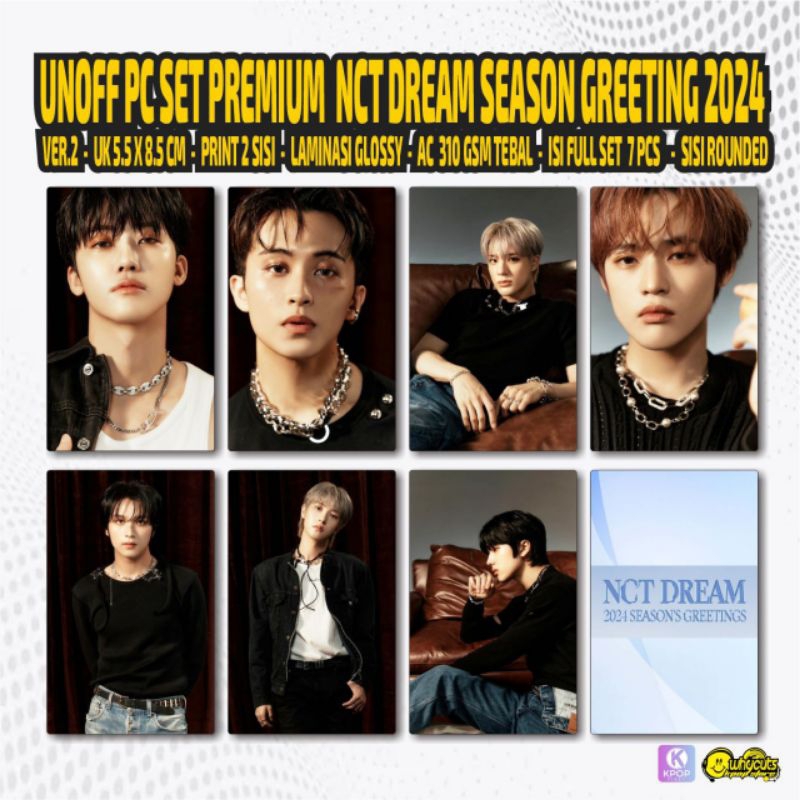 Unoff PC premium NCT Dream season greeting 2024/2sided glossy