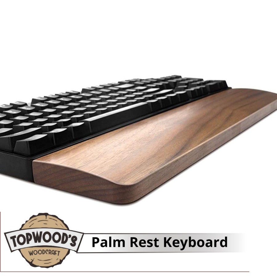 KAYU Wood Wrist Rest For Keyboard Wooden Keyboard Armrest Shopee Malaysia