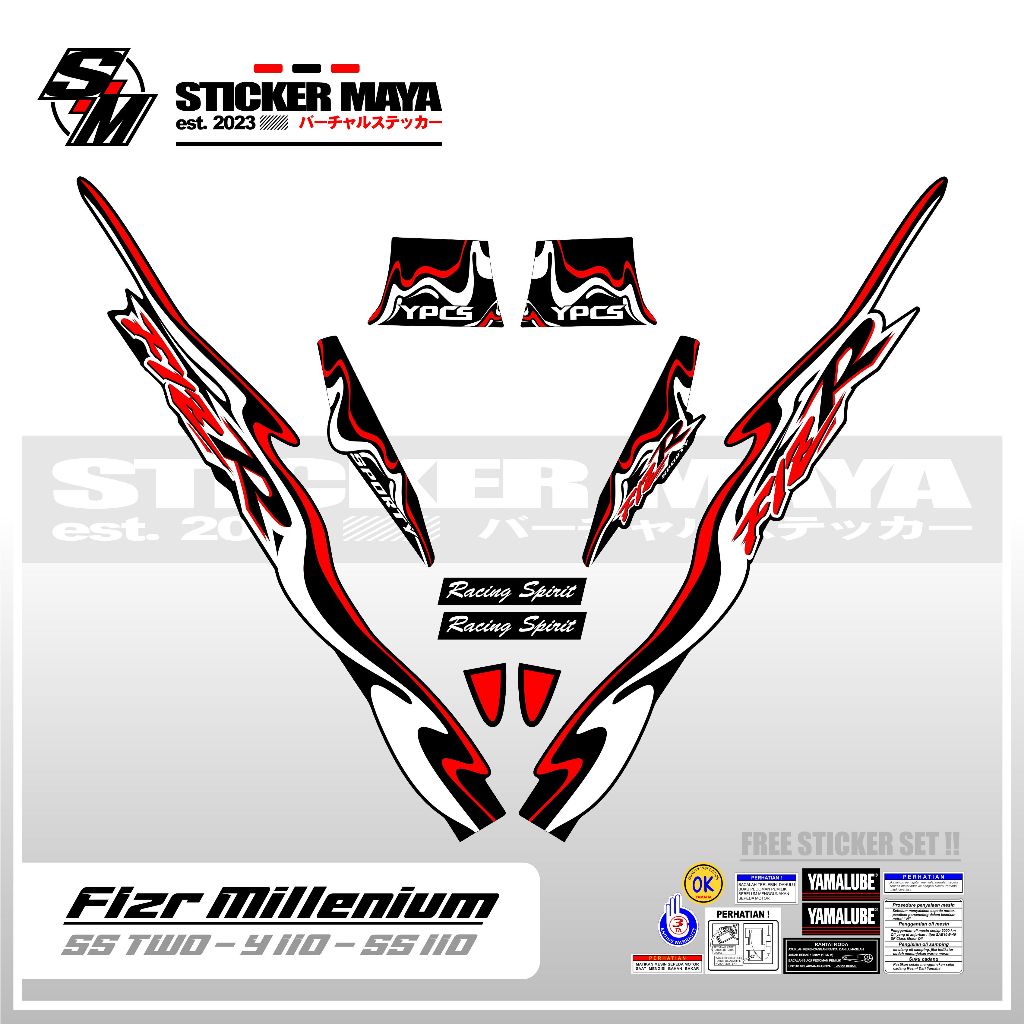 Striping F1ZR MOTIF 10 / STICKER FIZR / Z / SS TWO / Y110 / SS 110 ...