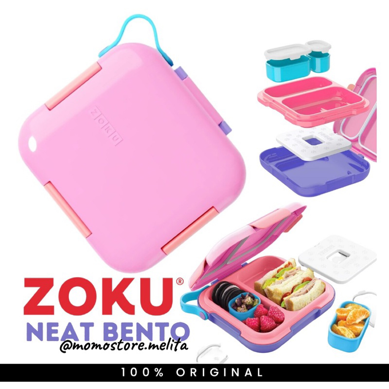 Zoku Neat Bento Box Large Lunchbox ORIGINAL Children's School Lunch Box