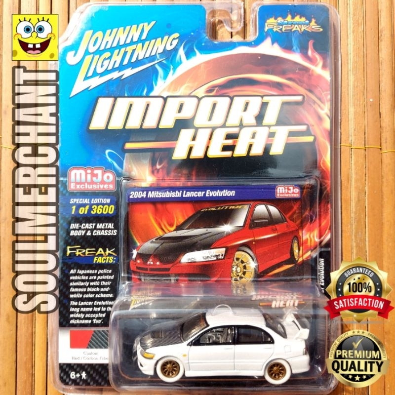 MERAH Johnny LIGHTNING WHITE LIGHTNING 2004 MITSUBISHI LANCER EVOLUTION