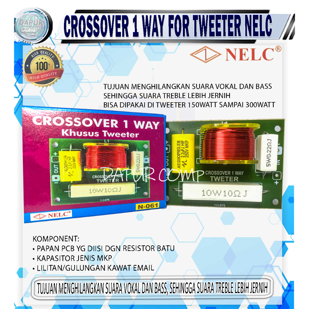 Crossover TWEETER Passive [Sale] TWITTER BezelLess 061 1 WAY Shopee