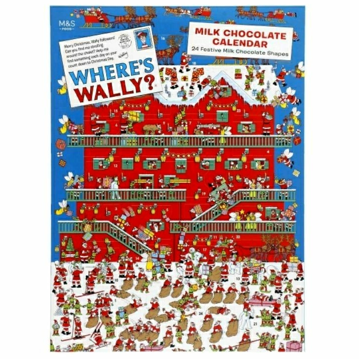 Marks & SPENCER Where's Wally Milk Chocolate Advent Calendar 80g ...
