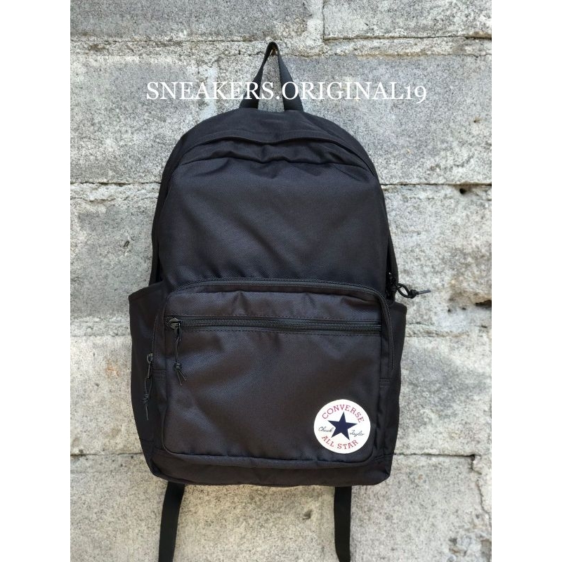 Backpack CONVERSE GO 2 BLACK ORIGINAL 100 Official PT MAP Shopee