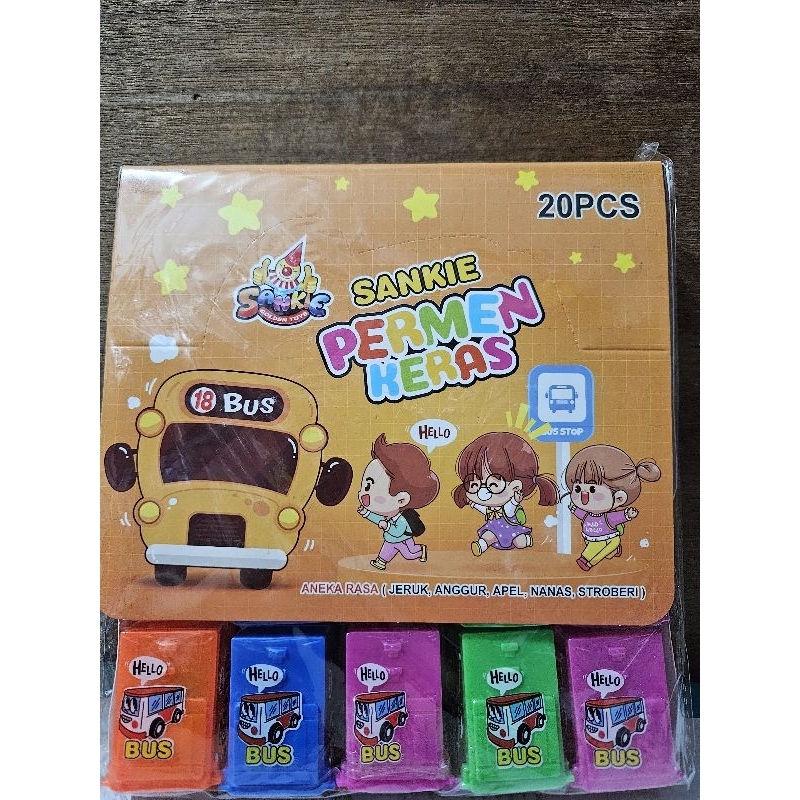 Bus sankie hard candy bus shaped hard candy | Shopee Malaysia