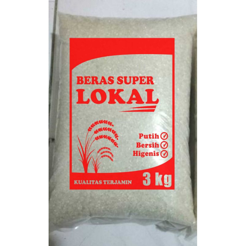 3kg Plastic Rice Screen Printing Packaging Contains 50 Pcs | Shopee ...