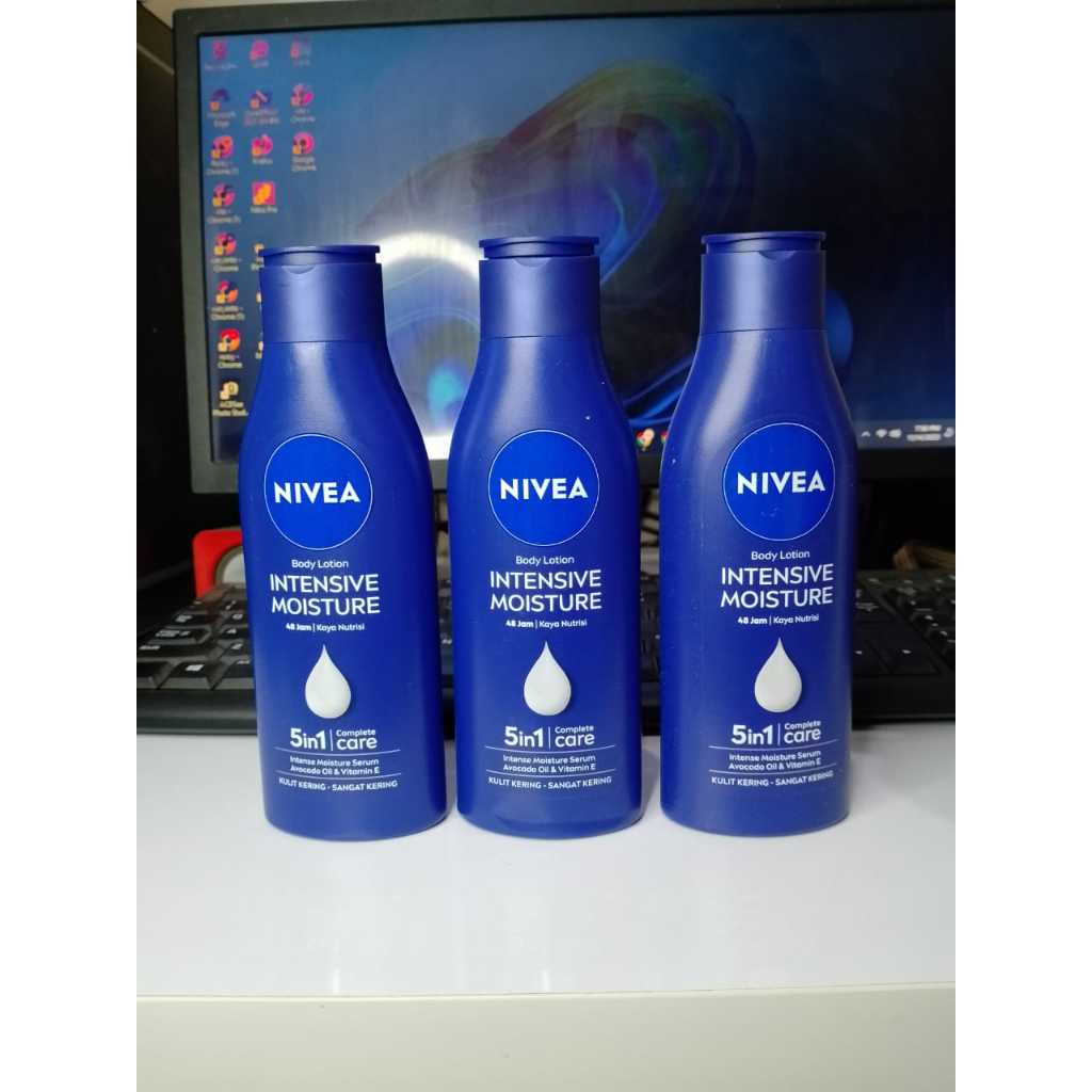 Nivea Body Intensive Lotion 190ml Triplepack 100% ORI BPOM | Shopee ...