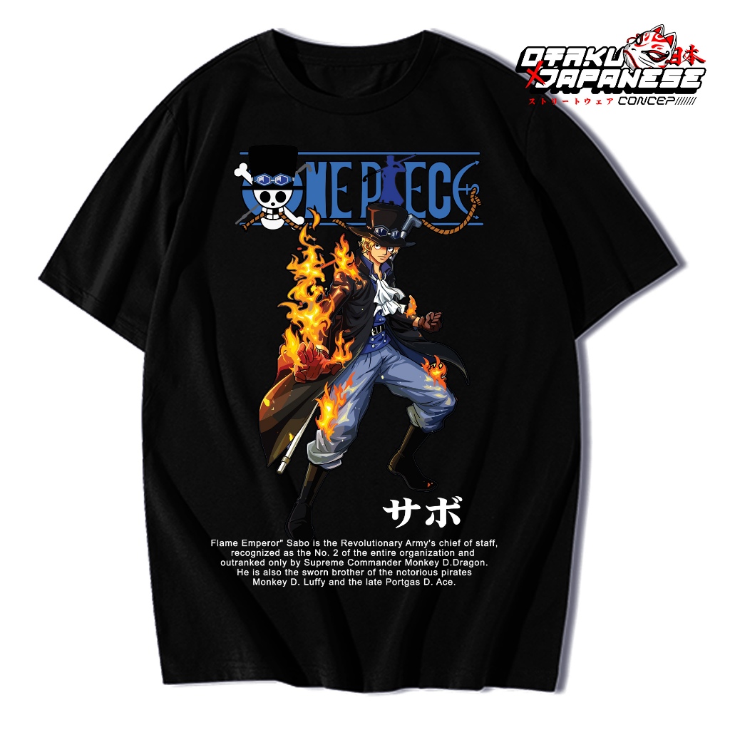 One Piece Anime Distro T-Shirt - Sabo Revolutionary Forces | Shopee ...