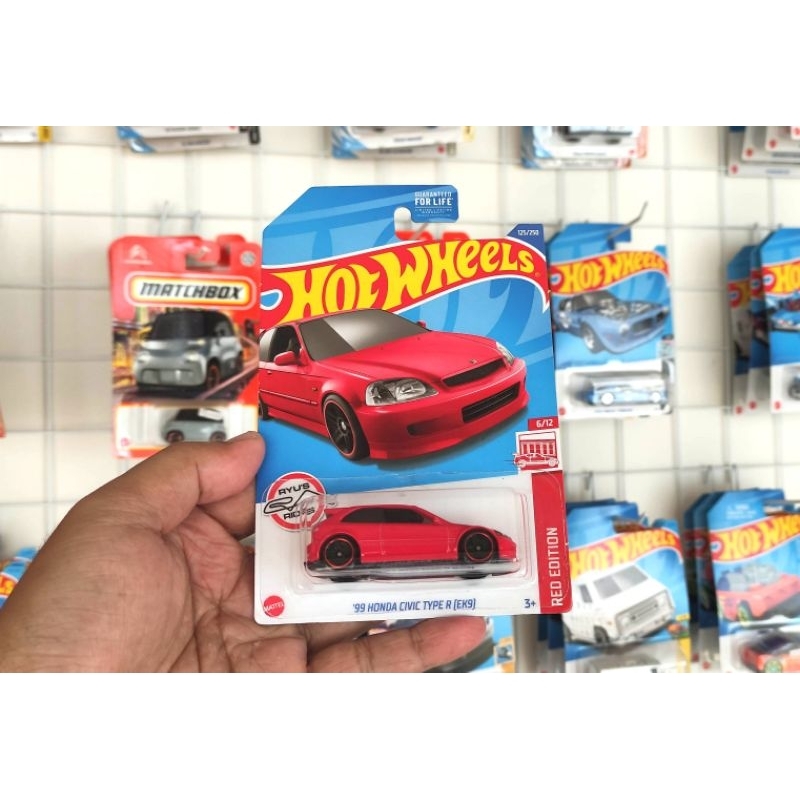 Hotwheels 99 HONDA CIVIC TYPE R EK9 RED EDITION | Shopee Malaysia