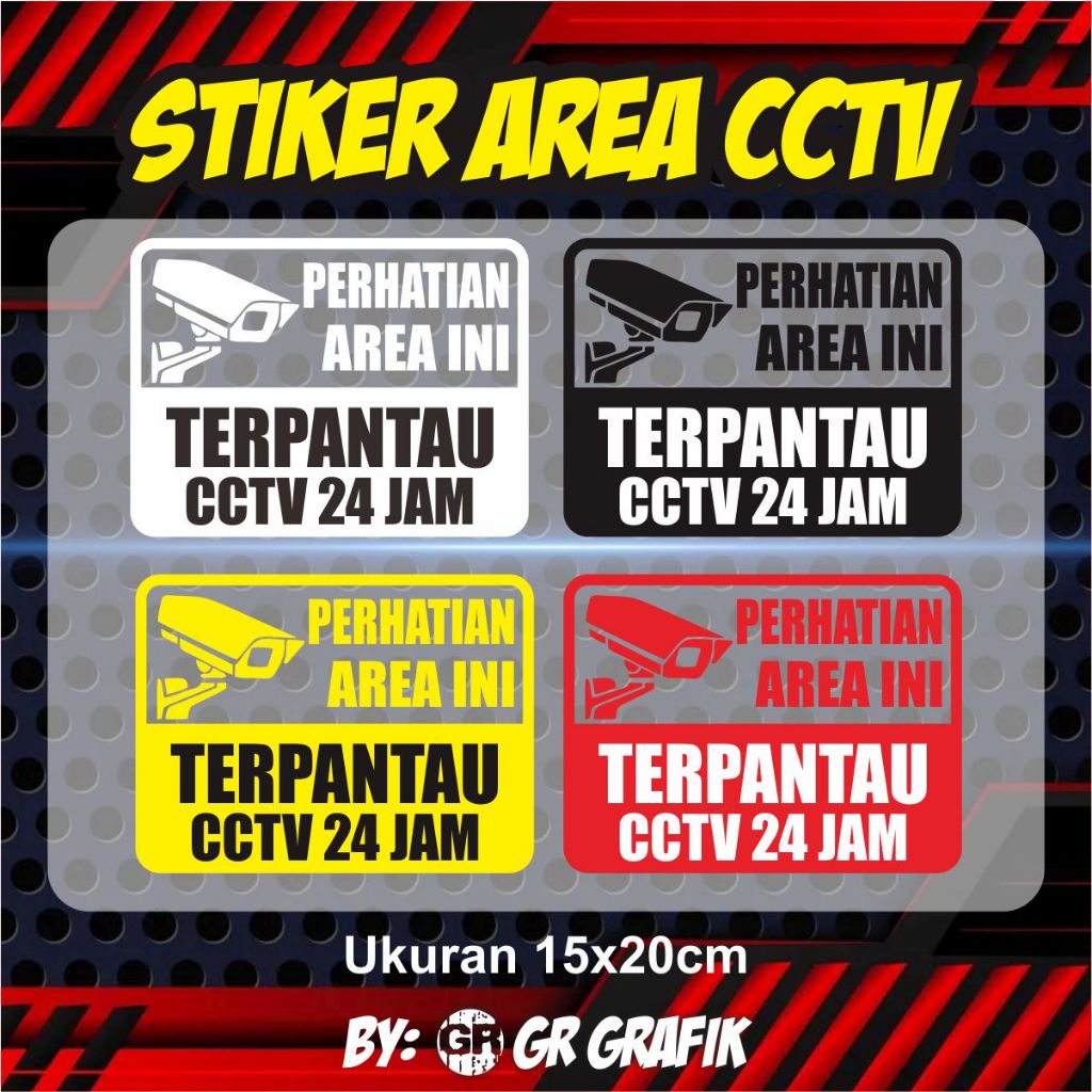 Cctv area cutting wall stickers | Shopee Malaysia