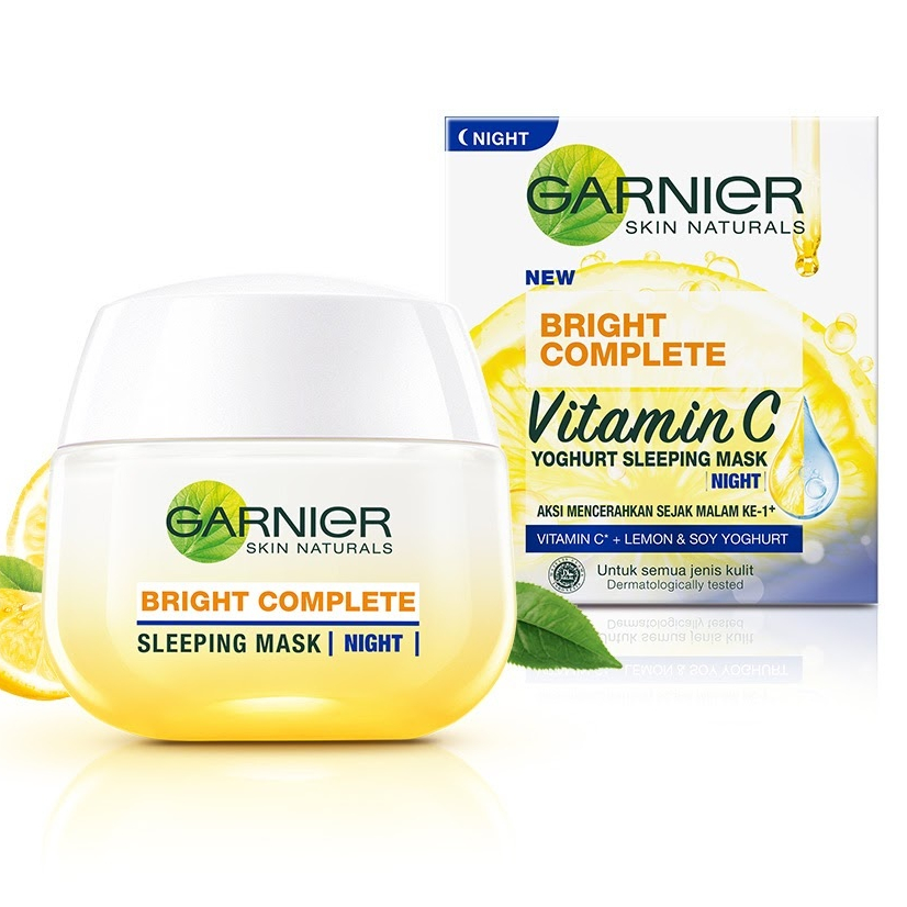 Garnier Bright Complete Vitamin C Yoghurt Sleeping Mask Night 50ml
