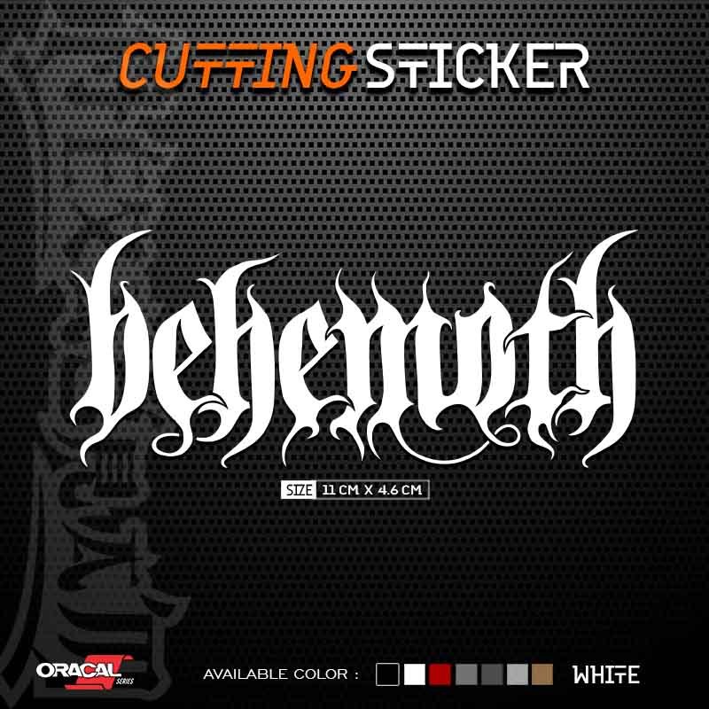 Cutting Sticker Music BEHEMOTH Text Logo | Behemoth Logo Band Writing ...